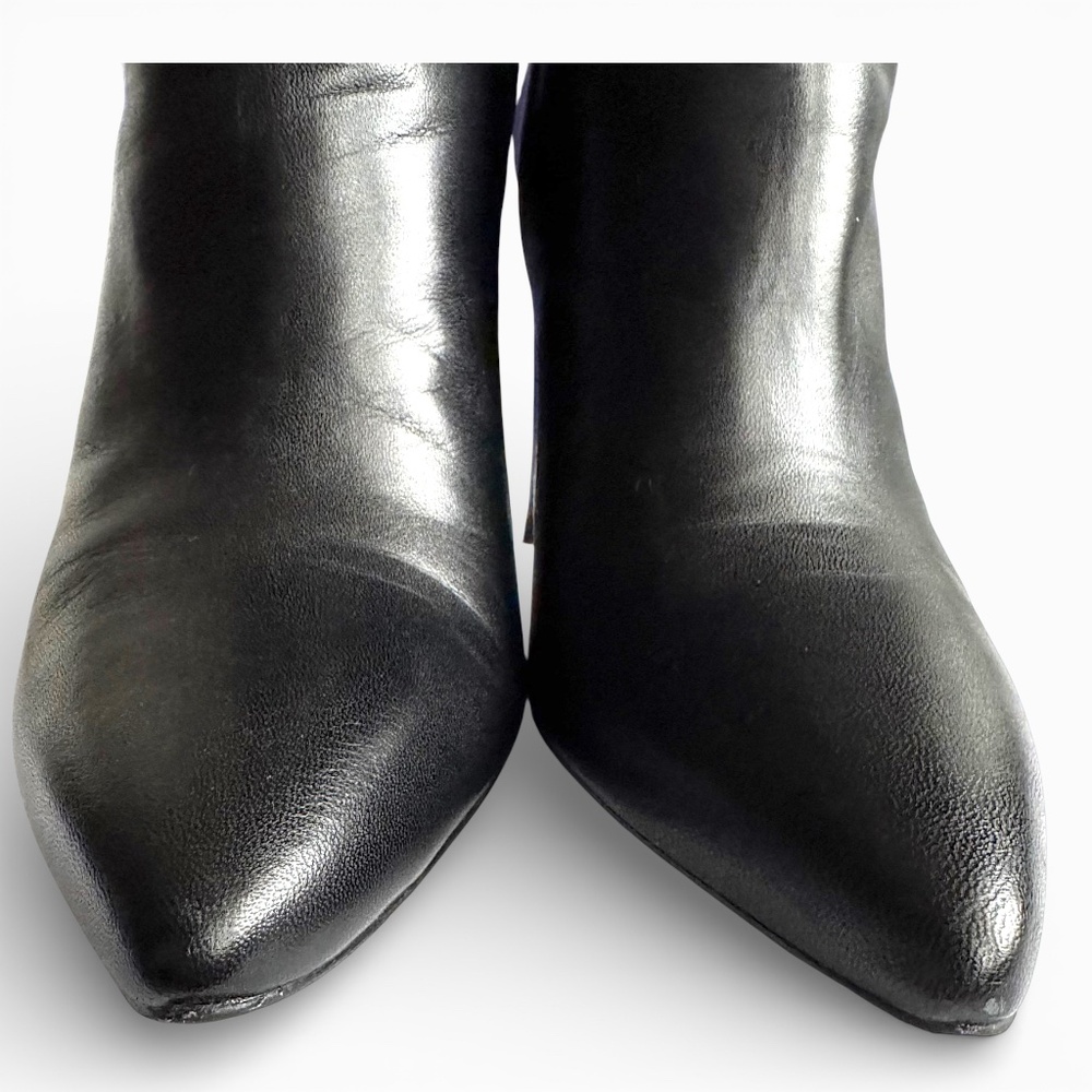STUART WEITZMAN Mizzip ankle boots black leather size 9 - Picture 11 of 15